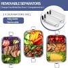 imageEfar 2 Pieces Stainless Steel Bento Box Mini 550ml Metal Lunch Box 186oz LeakProof Food Snack Container with Lids Reusable Meal Storage for Camping Picnic Travel Work1