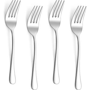 imageEfar Large Serving Spoons Set of 4 98 Inch Stainless Steel Serving Utensils Set Includes Slotted ampamp Solid Spoons for Buffet Party Catering Wedding Kitchen Restaurant Dishwasher SafeServing Forks