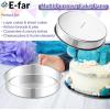 image:imageEfar 11 Inch Cake Pan Set of 2 Stainless Steel Large Round Baking Pans Tins NonToxic amp LeakProof Mold for Birthday Wedding Layer Tiered Cake Easy Clean amp Dishwasher Safe9 Inch
