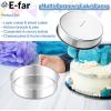 image:imageEfar 11 Inch Cake Pan Set of 2 Stainless Steel Large Round Baking Pans Tins NonToxic amp LeakProof Mold for Birthday Wedding Layer Tiered Cake Easy Clean amp Dishwasher Safe8 Inch