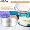 image:imageEfar 11 Inch Cake Pan Set of 2 Stainless Steel Large Round Baking Pans Tins NonToxic amp LeakProof Mold for Birthday Wedding Layer Tiered Cake Easy Clean amp Dishwasher Safe11 Inch