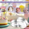 image:imageEfar 11 Inch Cake Pan Set of 2 Stainless Steel Large Round Baking Pans Tins NonToxic amp LeakProof Mold for Birthday Wedding Layer Tiered Cake Easy Clean amp Dishwasher Safe9 Inch