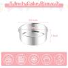 image:imageEfar 11 Inch Cake Pan Set of 2 Stainless Steel Large Round Baking Pans Tins NonToxic amp LeakProof Mold for Birthday Wedding Layer Tiered Cake Easy Clean amp Dishwasher Safe5 Inch