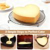 image:imageEfar 8 Inch Heart Cake Pan 2Pcs Nonstick Heart Shaped Cake Mold Cake Tin Baking Pan for Valentines Day Anniversaries Wedding Birthday Easy Release amp Clean95Inch Set of 2