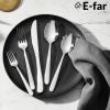 image:imageEfar Silverware Set for 8  40Piece Heavy Duty Stainless Steel Flatware Cutlery Set Metal Eating Utensils Includes Spoons and Forks Knives Mirror Polished amp Dishwasher Safe40