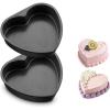 image:imageEfar 8 Inch Heart Cake Pan 2Pcs Nonstick Heart Shaped Cake Mold Cake Tin Baking Pan for Valentines Day Anniversaries Wedding Birthday Easy Release amp Clean8Inch Set of 2