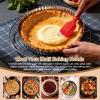 image:imageEfar 95 Inch Pie Pan Stainless Steel Pie Baking Dish Tart Quiche Pan for Oven Baking Round Pie Plate Tin with Fluted Edge amp Seamless Bottom No Leakage and Dishwasher Safe Mirror Silver1