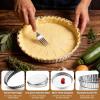 image:imageEfar 95 Inch Pie Pan Stainless Steel Pie Baking Dish Tart Quiche Pan for Oven Baking Round Pie Plate Tin with Fluted Edge amp Seamless Bottom No Leakage and Dishwasher Safe Mirror Silver2