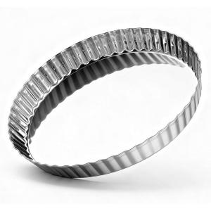 image:imageEfar 95 Inch Pie Pan Stainless Steel Pie Baking Dish Tart Quiche Pan for Oven Baking Round Pie Plate Tin with Fluted Edge amp Seamless Bottom No Leakage and Dishwasher Safe Mirror Silver1