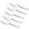 image:imageEfar 5Piece Pie Server Stainless Steel Cake Server Spatula Cutter for Pastry Cheese Pizza Serrated Edge with Oval Handle Mirror Polished amp Dishwasher Safe9 InchOval Shaped Handles