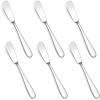 image:imageEfar Butter Spreader Knife Set of 6 7Inch Stainless Steel Cheese Dessert Knives for Kitchen Restaurant Party Mirror Silver Smooth Rounded HandleMirror Silver