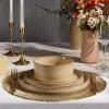 image:imageEfar Stoneware Dinnerware Sets for 2 6Piece Plates and Bowls Sets Chip amp Scratch Resistant Ribbed Dish Set for Home Restaurant Microwave amp Dishwasher Safe Blackish GreenCaramel Khaki