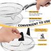 image:imageEfar Air Fryer Rack 77 Square Air Fryer Baskets Accessories 3Tier Stackable Stainless Steel Dehydrator Rack Set for Frying Roasting With Silicon Feet amp Antiscald Clip Oven amp Dishwasher Safe79 inch Round Rack