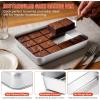 image:imageEfar Mini Lasagna Pan Stainless Steel Rectangular Baking Pan 9x7x2 Inch Sheet Cake Pan Metal Bakeware Toaster Oven Tray for Brownie Casserole Deep Side amp Heavy Duty AntiRust amp Dishwasher Safe102x79