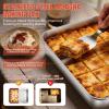 image:imageEfar Mini Lasagna Pan Stainless Steel Rectangular Baking Pan 9x7x2 Inch Sheet Cake Pan Metal Bakeware Toaster Oven Tray for Brownie Casserole Deep Side amp Heavy Duty AntiRust amp Dishwasher Safe102x79
