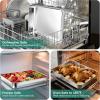 image:imageEfar Mini Lasagna Pan Stainless Steel Rectangular Baking Pan 9x7x2 Inch Sheet Cake Pan Metal Bakeware Toaster Oven Tray for Brownie Casserole Deep Side amp Heavy Duty AntiRust amp Dishwasher Safe122x95