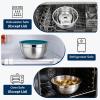 image:imageEfar Mixing Bowls With Lids Sets of 5 10Piece Stainless Steel Salad Metal Nesting Bowl for Baking Cooking and Prepping Airtight Lid amp Stackable Design Size 46 3 21 15 07 QT BlueDark Blue