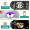 image:imageEfar Mixing Bowls With Lids Sets of 5 10Piece Stainless Steel Salad Metal Nesting Bowl for Baking Cooking and Prepping Airtight Lid amp Stackable Design Size 46 3 21 15 07 QT BlueMulticolor
