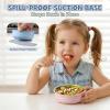 image:imageEfar Stainless Steel Baby Bowls with Suction 4 Pack Removable Colorful Silicone Sleeve Toddlers Kids Bowl NonToxic Snack Container for Baby Food Feeding NonSlip amp Unbreakable Dishwasher Safe