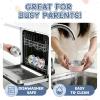 image:imageEfar Stainless Steel Baby Bowls with Suction 4 Pack Removable Colorful Silicone Sleeve Toddlers Kids Bowl NonToxic Snack Container for Baby Food Feeding NonSlip amp Unbreakable Dishwasher Safe