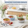 image:imageEfar Stainless Steel Baby Bowls with Suction 4 Pack Removable Colorful Silicone Sleeve Toddlers Kids Bowl NonToxic Snack Container for Baby Food Feeding NonSlip amp Unbreakable Dishwasher Safe