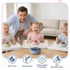 image:imageEfar Stainless Steel Baby Bowls with Suction 4 Pack Removable Colorful Silicone Sleeve Toddlers Kids Bowl NonToxic Snack Container for Baby Food Feeding NonSlip amp Unbreakable Dishwasher Safe