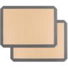 image:imageEfar Small Silicone Baking Mats 2Pack Nonstick Reusable Silicone Mat for Toaster Oven Pan Baking Cookie Fit 75x10 Rectangle Sheet Tray for Steak Food Grade amp HeatResistant Easy Clean Gray115x87 inch
