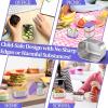 image:imageEfar Stainless Steel Lunch Containers for Kids 3Piece 8OZx2 amp 25OZ Bento Box Snack Food Container with Leakproof Silicone Lid Metal Storage for Toddlers Child School Picnic GreenPurple  Pink