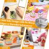 image:imageEfar Stainless Steel Lunch Containers for Kids 3Piece 8OZx2 amp 25OZ Bento Box Snack Food Container with Leakproof Silicone Lid Metal Storage for Toddlers Child School Picnic GreenMulticolor