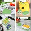 image:imageEfar Stainless Steel Lunch Containers for Kids 3Piece 8OZx2 amp 25OZ Bento Box Snack Food Container with Leakproof Silicone Lid Metal Storage for Toddlers Child School Picnic GreenGreen