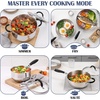 image:imageEfar 10Piece Stainless Steel Cookware Set  Induction TriPly Base Pots and Pans NonToxic Kitchen Cooking Set wStayCool Handle Frying Pans Saucepans Stockpot with lid Oven amp Dishwasher Safe