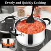 image:imageEfar 12 Quart Stock Pot Stainless Steel Pot with Lid for Cooking Soup Simmering Stew Tall Induction Pot wTriPly Thick Base Large Cooking Pot wDual Heat Proof Handles NoToxic amp Dishwasher Safe4 Quarts
