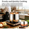 image:imageEfar 12 Quart Stock Pot Stainless Steel Pot with Lid for Cooking Soup Simmering Stew Tall Induction Pot wTriPly Thick Base Large Cooking Pot wDual Heat Proof Handles NoToxic amp Dishwasher Safe10 Quarts