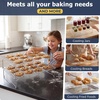 image:imageEfar 4Tier Collapsible Cooling Rack for Cooking and Baking  15x10 Stackable TightWire Stainless Steel Cookie Rack for Baking Sheet Oven Roasting Dishwasher Safe amp Space Saving3