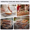 image:imageEfar 4Tier Collapsible Cooling Rack for Cooking and Baking  15x10 Stackable TightWire Stainless Steel Cookie Rack for Baking Sheet Oven Roasting Dishwasher Safe amp Space Saving4