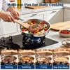 image:imageEfar Frying Pan Set of 3 81012 Inch TriPly Stainless Steel Skillet Set Cooking Pans for Searing amp Sauting HeavyDuty amp NonToxic Kitchen Cookware Induction Compatible Oven amp Dishwasher Safe10 Inch