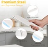 image:imageEfar Knife Set 15Piece Kitchen Knife Block Set with Sharpener High Carbon Steel Chef Paring Steak Knives with Ergonomic NonSlip Handle AntiRust amp Razor Sharp BlackWhite