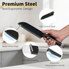 image:imageEfar Knife Set 15Piece Kitchen Knife Block Set with Sharpener High Carbon Steel Chef Paring Steak Knives with Ergonomic NonSlip Handle AntiRust amp Razor Sharp BlackBlack