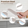 image:imageEfar Knife Set 15Piece Kitchen Knife Block Set with Sharpener High Carbon Steel Chef Paring Steak Knives with Ergonomic NonSlip Handle AntiRust amp Razor Sharp BlackKhaki