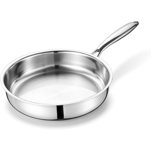 image:imageEfar Frying Pan Set of 3 81012 Inch TriPly Stainless Steel Skillet Set Cooking Pans for Searing amp Sauting HeavyDuty amp NonToxic Kitchen Cookware Induction Compatible Oven amp Dishwasher Safe10 Inch