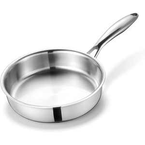 image:imageEfar Frying Pan Set of 3 81012 Inch TriPly Stainless Steel Skillet Set Cooking Pans for Searing amp Sauting HeavyDuty amp NonToxic Kitchen Cookware Induction Compatible Oven amp Dishwasher Safe8 Inch