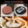 image:imageEfar 6Piece Stoneware Plates and Bowls Sets Dinnerware Sets for 2 Ceramic Dishware Dishes Set with Terracotta Base Chip amp Scratch Resistant Microwave amp Dishwasher Safe Matte BlackBlackish Green