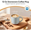 image:imageEfar Ceramic Coffee Mug Set of 4 12oz Stoneware Coffee Cup with Handle Porcelain Tea Cups Modern Farmhouse Latte Mug Gift Set for Women amp Men Microwave Safe Speckled WhiteSpeckled Gray