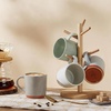image:imageEfar Ceramic Coffee Mug Set of 4 12oz Stoneware Coffee Cup with Handle Porcelain Tea Cups Modern Farmhouse Latte Mug Gift Set for Women amp Men Microwave Safe Speckled WhiteSpeckled Multicolor