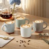 image:imageEfar Ceramic Coffee Mug Set of 4 12oz Stoneware Coffee Cup with Handle Porcelain Tea Cups Modern Farmhouse Latte Mug Gift Set for Women amp Men Microwave Safe Speckled WhiteSpeckled Multicolor