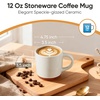image:imageEfar Ceramic Coffee Mug Set of 4 12oz Stoneware Coffee Cup with Handle Porcelain Tea Cups Modern Farmhouse Latte Mug Gift Set for Women amp Men Microwave Safe Speckled WhiteSpeckled White