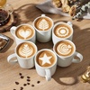 image:imageEfar Ceramic Coffee Mug Set of 4 12oz Stoneware Coffee Cup with Handle Porcelain Tea Cups Modern Farmhouse Latte Mug Gift Set for Women amp Men Microwave Safe Speckled WhiteSpeckled White