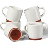 image:imageEfar Ceramic Coffee Mug Set of 4 12oz Stoneware Coffee Cup with Handle Porcelain Tea Cups Modern Farmhouse Latte Mug Gift Set for Women amp Men Microwave Safe Speckled WhiteSpeckled White