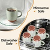 image:imageEfar Ceramic Coffee Mug Set of 4 12oz Stoneware Coffee Cup with Handle Porcelain Tea Cups Modern Farmhouse Latte Mug Gift Set for Women amp Men Microwave Safe Speckled WhiteSpeckled Green