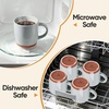 image:imageEfar Ceramic Coffee Mug Set of 4 12oz Stoneware Coffee Cup with Handle Porcelain Tea Cups Modern Farmhouse Latte Mug Gift Set for Women amp Men Microwave Safe Speckled WhiteSpeckled Gray